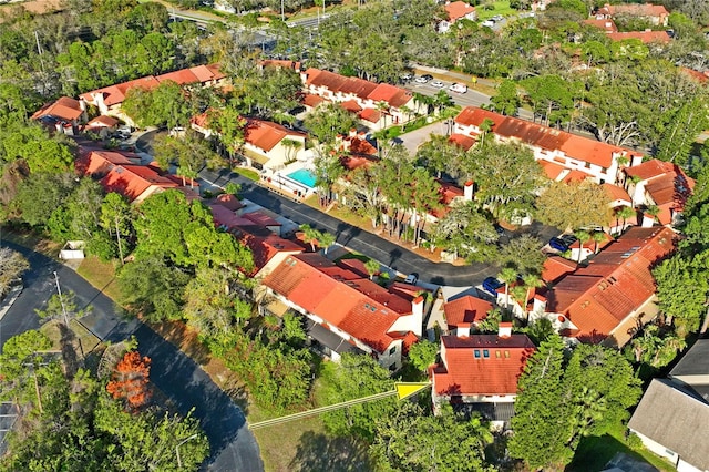 bird's eye view featuring a residential view