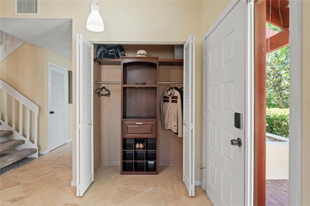 closet with visible vents