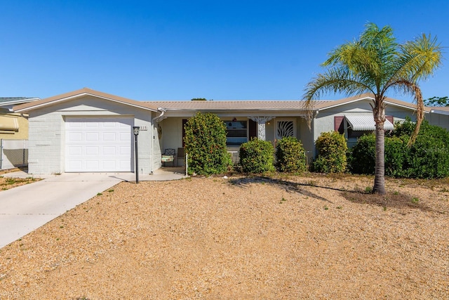 ranch-style house with a garage