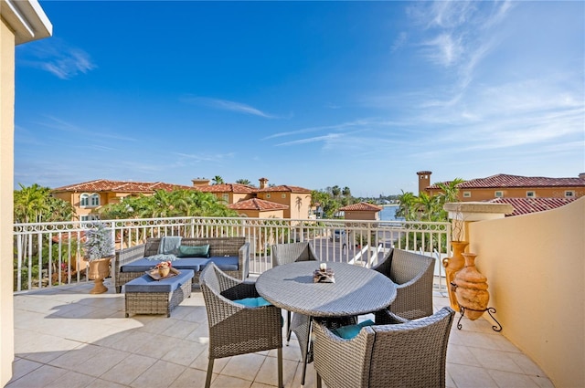 view of patio / terrace featuring an outdoor hangout area