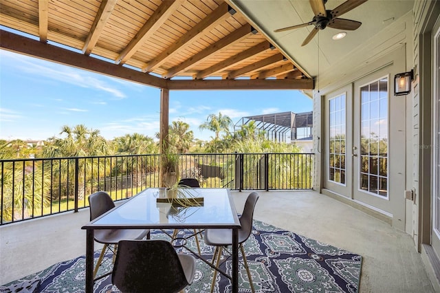 view of patio / terrace featuring outdoor dining area