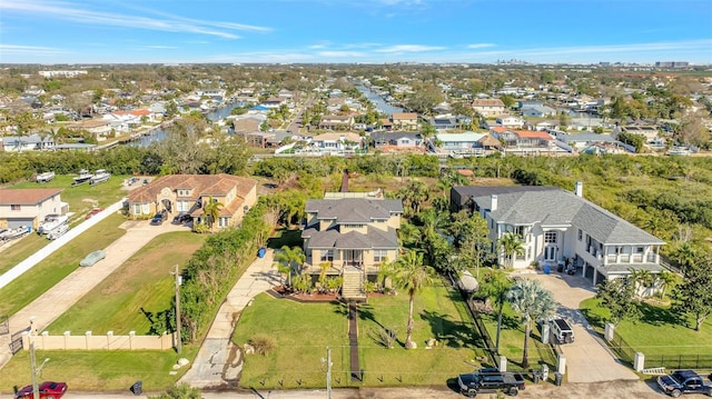 aerial view featuring a residential view