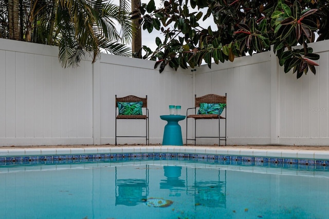 outdoor pool with fence