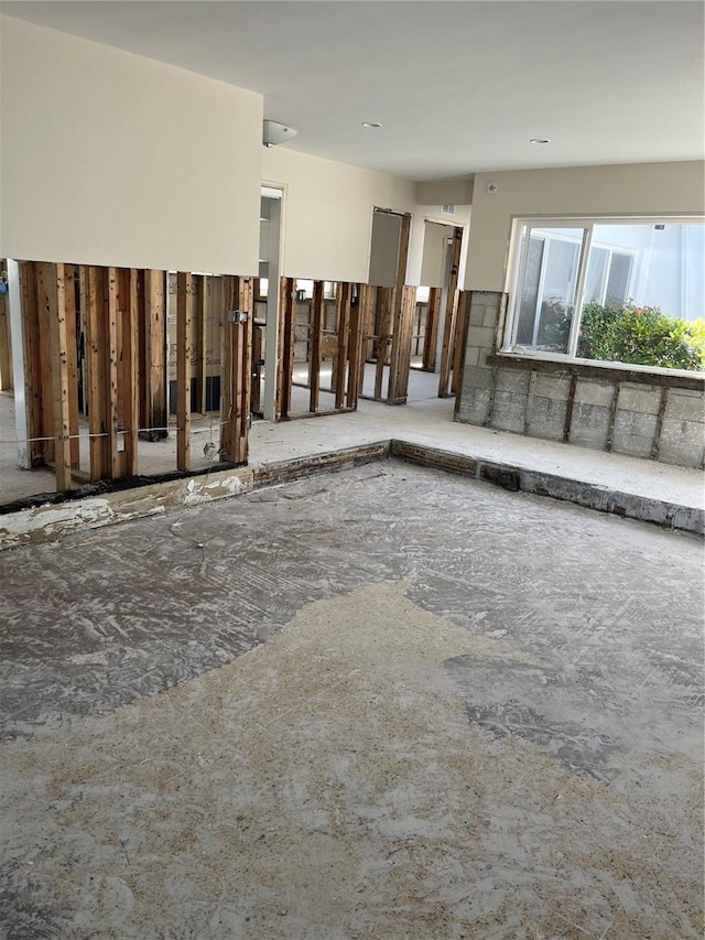 view of unfurnished living room