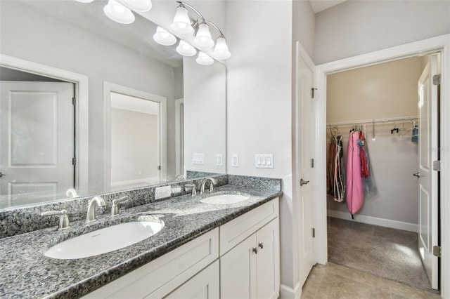 bathroom with vanity