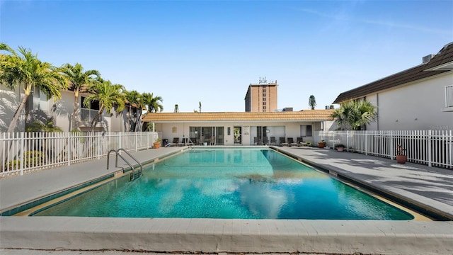 view of pool with a patio area