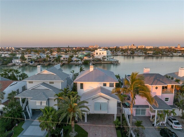 8505 Blind Pass Dr, Treasure Island, FL 33706 - aerial view of residential area featuring a nearby body of water