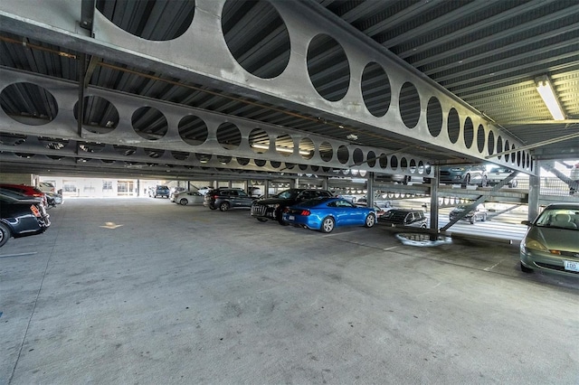 view of parking deck