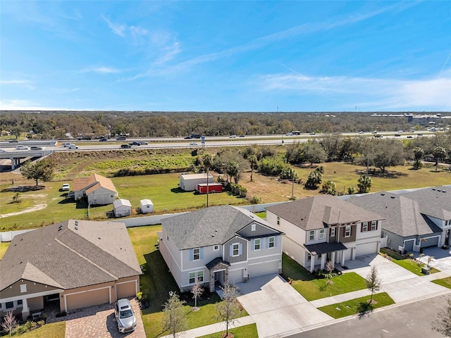 birds eye view of property featuring a residential view