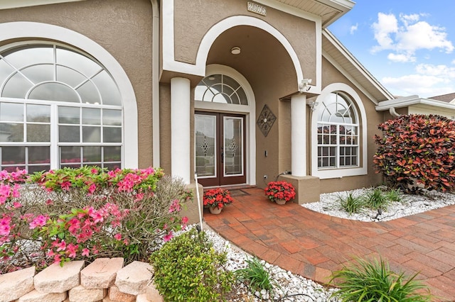 2015 Golf Manor Blvd, Valrico, FL 33596 - entrance to property with french doors and stucco siding