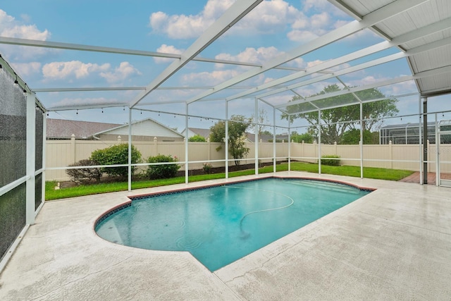 2015 Golf Manor Blvd, Valrico, FL 33596 - view of swimming pool featuring a fenced backyard and a patio