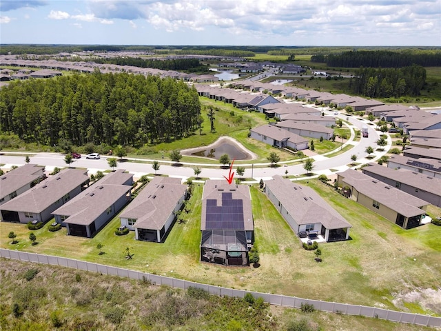 birds eye view of property featuring a residential view