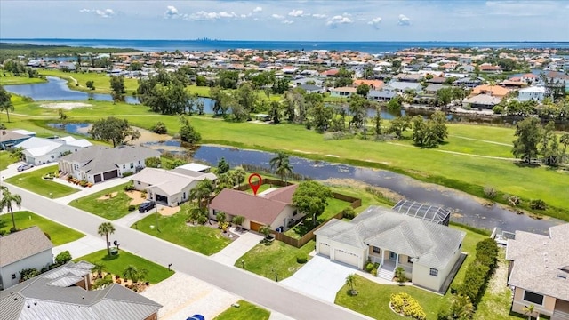 811 Eagle Ln, Apollo Beach, FL 33572 - aerial view of residential area featuring a nearby body of water