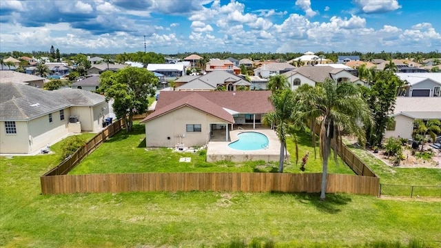 811 Eagle Ln, Apollo Beach, FL 33572 - aerial view of residential area featuring a pool area
