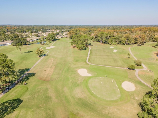 bird's eye view featuring golf course view