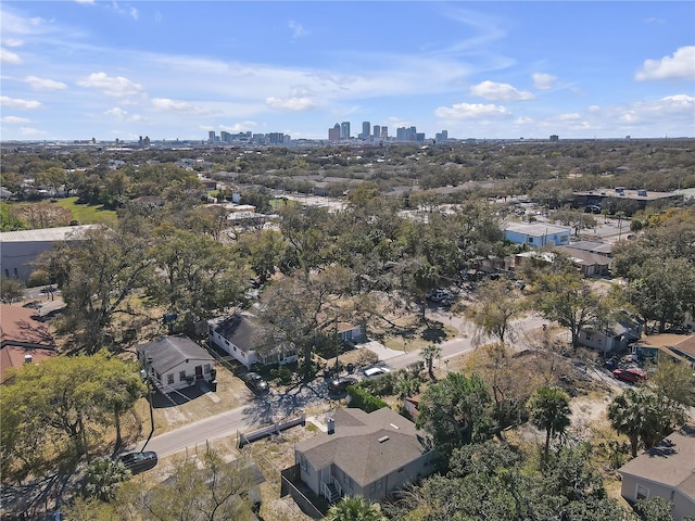 bird's eye view featuring a view of city