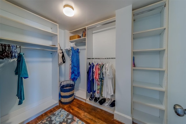 131 Bluff View Dr Unit 208, Belleair Bluffs, FL 33770 - walk in closet featuring wood finished floors