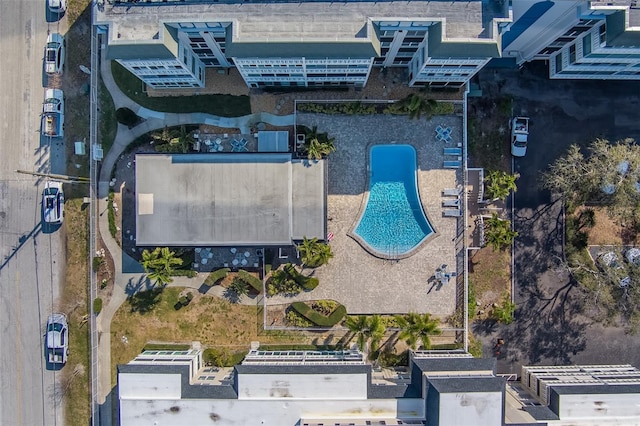131 Bluff View Dr Unit 208, Belleair Bluffs, FL 33770 - bird's eye view of a pool