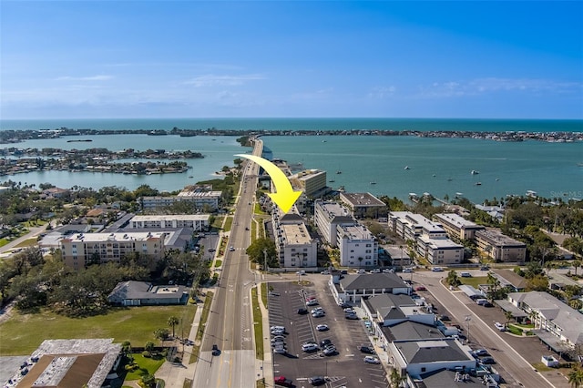 131 Bluff View Dr Unit 208, Belleair Bluffs, FL 33770 - drone / aerial view of a large body of water