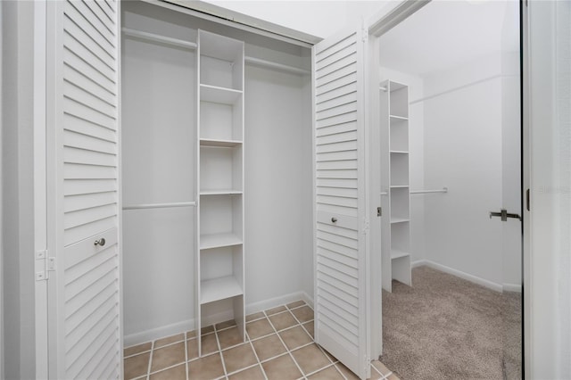 view of closet