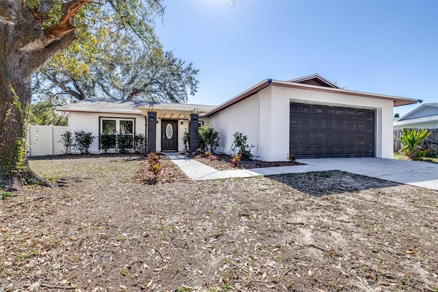 ranch-style house with a garage