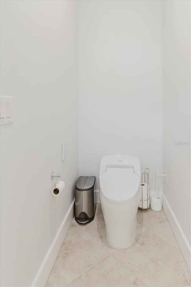 bathroom featuring tile patterned flooring