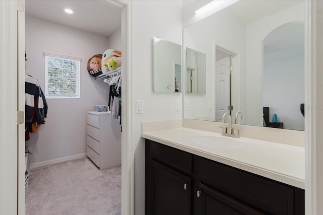 bathroom with vanity