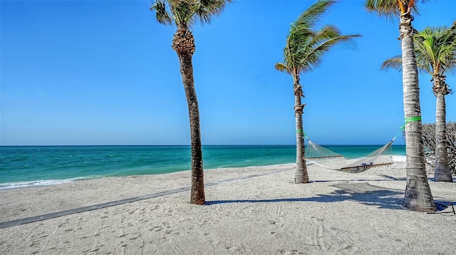 water view with a beach view