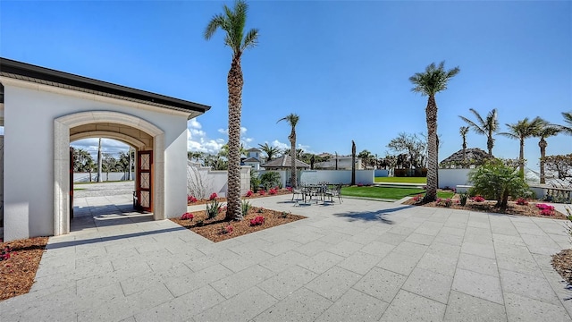 view of patio / terrace with fence