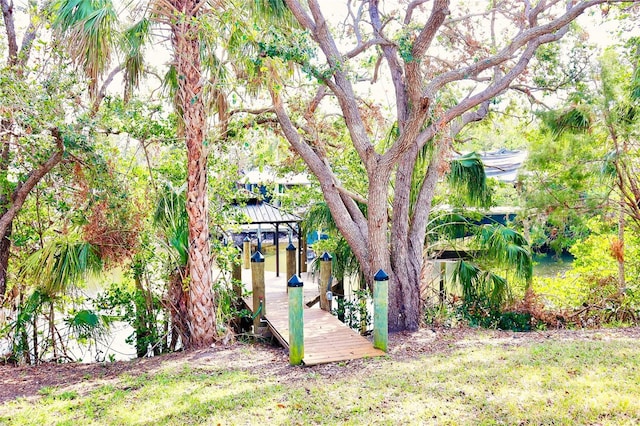 view of yard featuring a gazebo