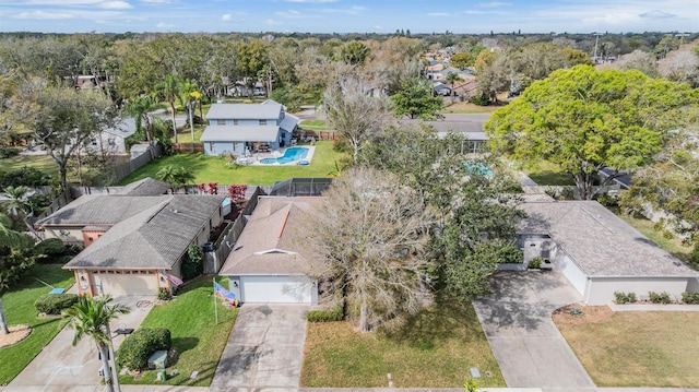 bird's eye view featuring a residential view