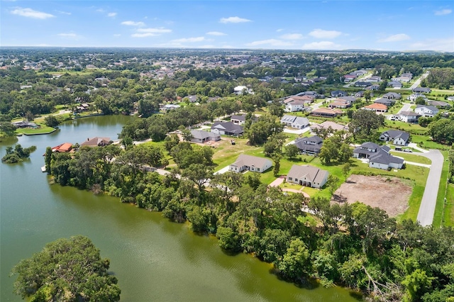 2569 Rogers Rd, Lakeland, FL 33812 - aerial view of property and surrounding area featuring a large body of water and nearby suburban area
