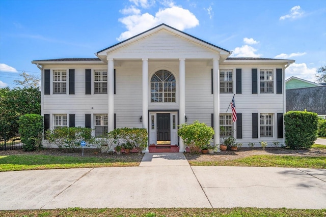 view of neoclassical / greek revival house