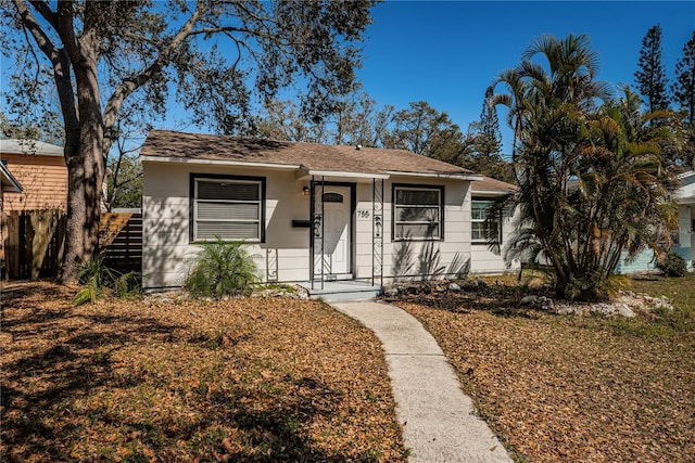 view of front of property with fence