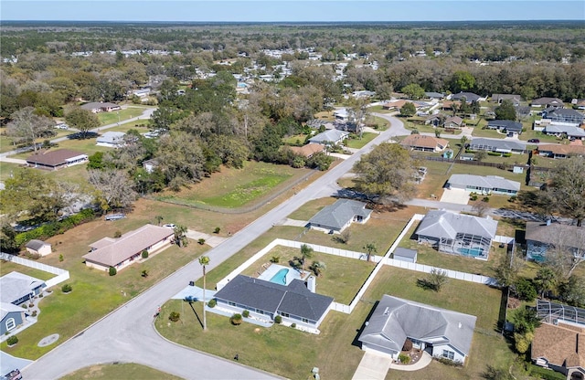 drone / aerial view with a residential view