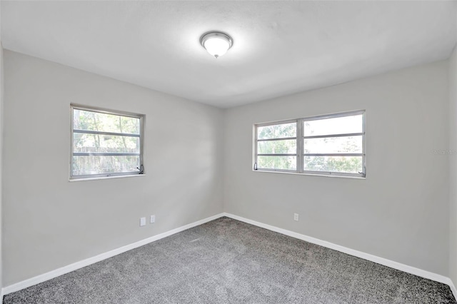 spare room featuring carpet and a healthy amount of sunlight