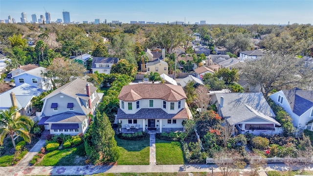 bird's eye view featuring a residential view