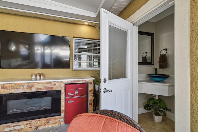 kitchen featuring sink