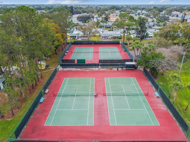 2301 Grenoble Pl Unit 1, Sun City Center, FL 33573 - view of sport court featuring fence