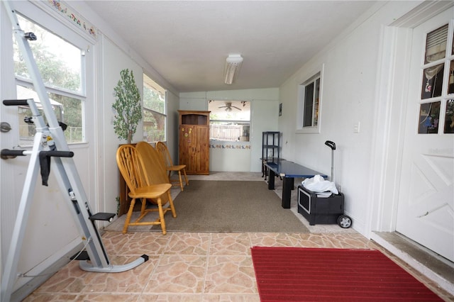 view of sunroom