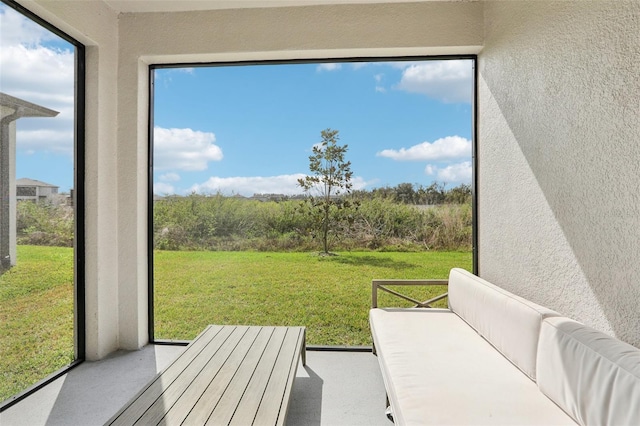 view of sunroom / solarium