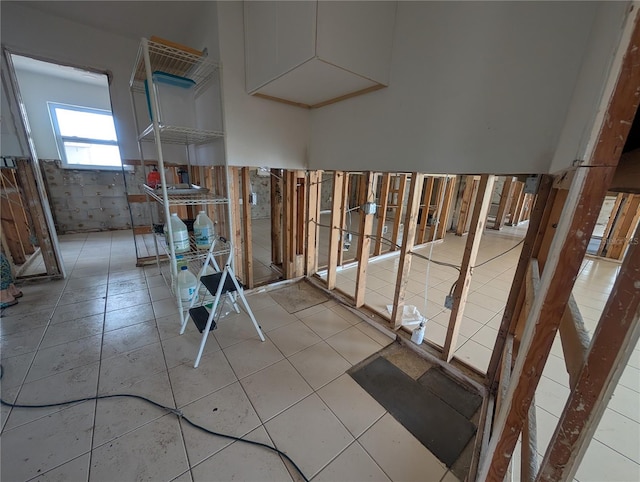 interior space with wainscoting