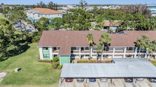 drone / aerial view featuring a residential view