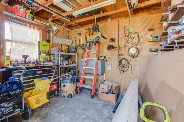 view of storage room