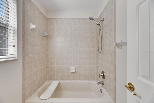 full bathroom with shower / washtub combination