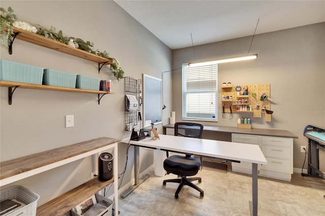 office with baseboards