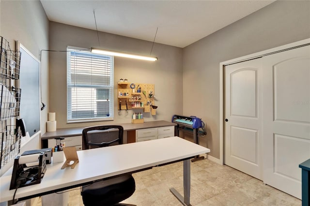 office with baseboards