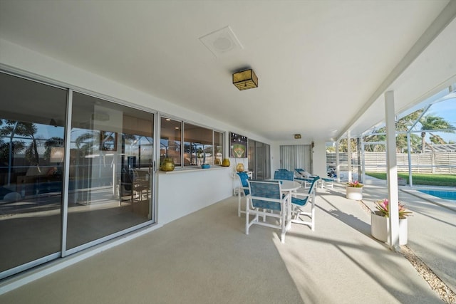 view of sunroom / solarium