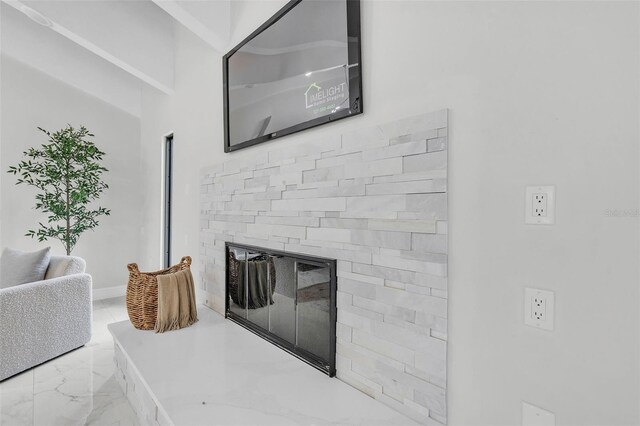 4520 Pine Hollow Dr, Tampa, FL 33624 - detailed view of a fireplace