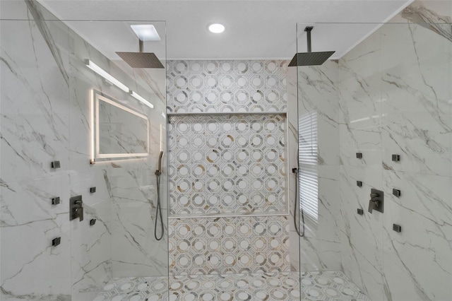 4520 Pine Hollow Dr, Tampa, FL 33624 - bathroom with a marble finish shower